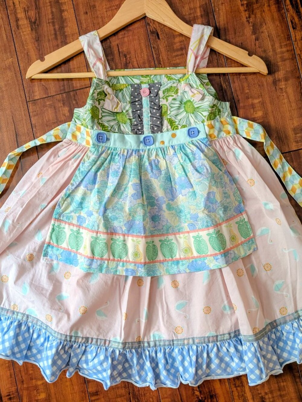 Matilda Jane Girls Sleeveless Tiered Dress Size 6